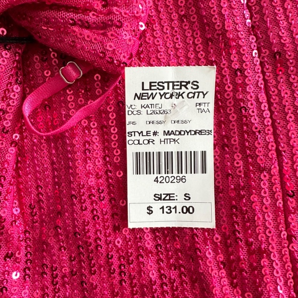 New With Tags Katie J Girls Sequin Dress size L - Picture 6 of 9